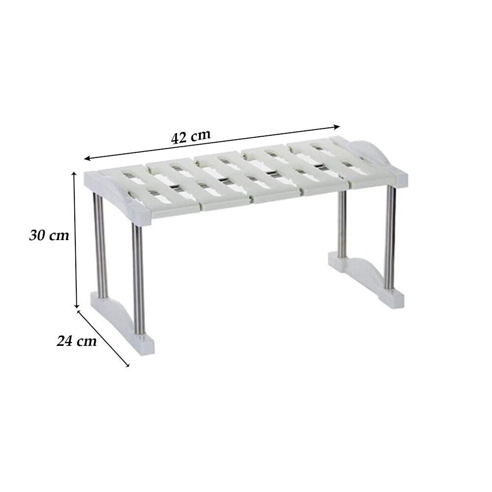 Scaffale sottolavello mensola salvaspazio portaoggetti organaizer da cucina bagno varie dimensioni - enzoled