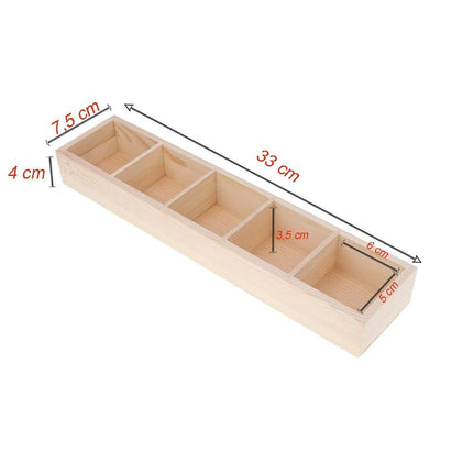 Scatola in legno personalizzabile contenitore portaoggetti per bustine di the scatole decorative decoupage - enzoled