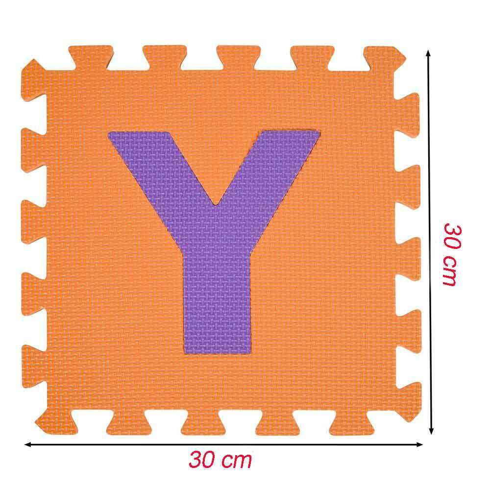 Tappeto puzzle bambini morbido da comporre 10 pezzi in schiuma antiurto lavabile superficie di gioco - enzoled