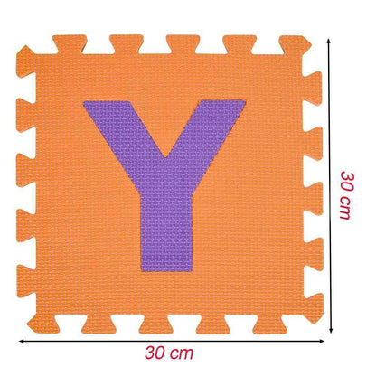 Tappeto puzzle bambini morbido da comporre 10 pezzi in schiuma antiurto lavabile superficie di gioco - enzoled