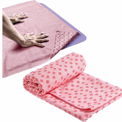 Telo asciugamano antiscivolo per tappetino yoga teli in microfibra per pilates con sacca - enzoled