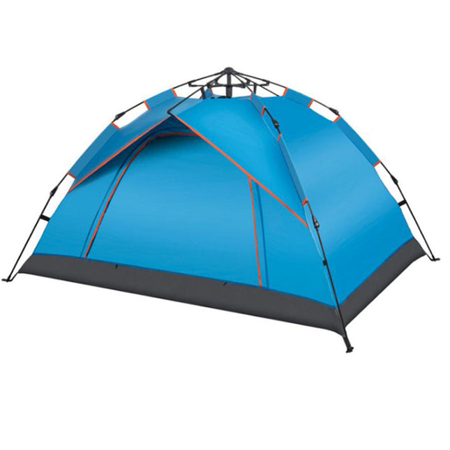 Tenda da campeggio 2 posti persone impermeabile con chiusura zip igool con sacca per il trasporto 200x150x120 cm - enzoled