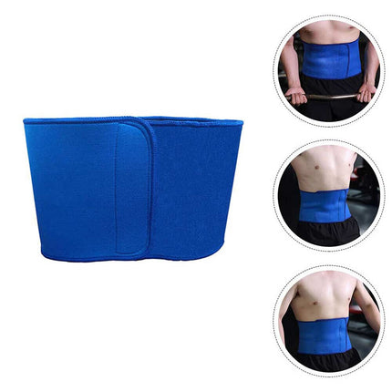 Tutore per schiena regolabile fascia elastica con chiusura strappo cintura di sostegno lombare 96x17 cm - enzoled