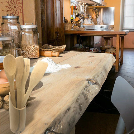 Set di 4 mestoli in legno con paletta cucchiaio spatola obliqua forchetta per mescolare con portamestoli porta utensili da cucina - enzoled