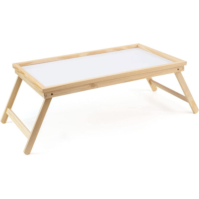 Vassoio per colazione a letto divano tavolino con gambe richiudibili in legno per decoupage supporto per pc notebook - enzoled