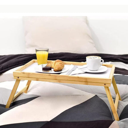 Vassoio per colazione a letto divano tavolino con gambe richiudibili in legno per decoupage supporto per pc notebook - enzoled