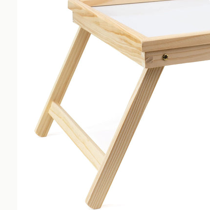 Vassoio per colazione a letto divano tavolino con gambe richiudibili in legno per decoupage supporto per pc notebook - enzoled