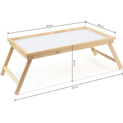 Vassoio per colazione a letto divano tavolino con gambe richiudibili in legno per decoupage supporto per pc notebook - enzoled