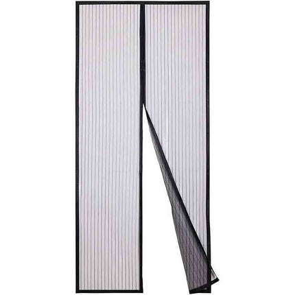 Zanzariera magnetica nera per porte finestre tenda chiusura con calamita antizanzare insetti mosche universale varie misure - enzoled