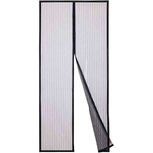 Zanzariera magnetica nera per porte finestre tenda chiusura con calamita antizanzare insetti mosche universale varie misure - enzoled