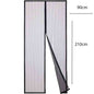 Zanzariera magnetica nera per porte finestre tenda chiusura con calamita antizanzare insetti mosche universale varie misure - enzoled