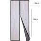 Zanzariera magnetica nera per porte finestre tenda chiusura con calamita antizanzare insetti mosche universale varie misure - enzoled