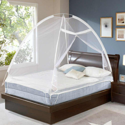Zanzariera per letto lettino portatile tenda di protezione per casa campeggio contro insetti zanzare con cerniera rete pop up 200x120 cm - enzoled