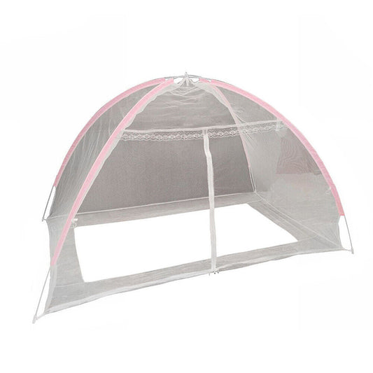 Zanzariera per letto lettino portatile tenda di protezione per casa campeggio contro insetti zanzare con cerniera rete pop up 200x150 cm - enzoled