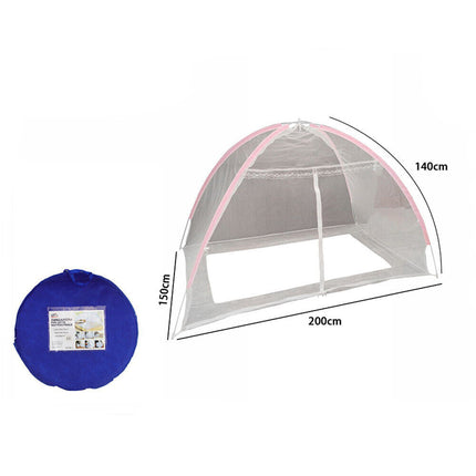 Zanzariera per letto lettino portatile tenda di protezione per casa campeggio contro insetti zanzare con cerniera rete pop up 200x150 cm - enzoled