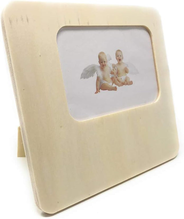 Cornice portafoto in legno da tavolo per foto fotografie da appoggio personalizzabile con decoupage pittura - enzoled