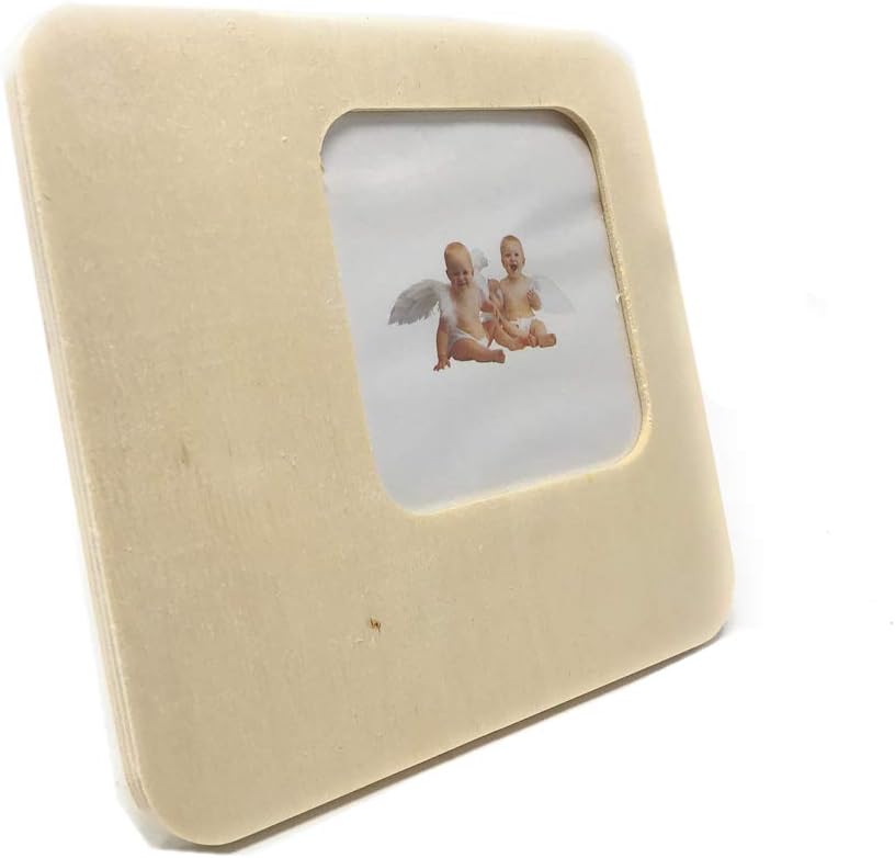 Cornice portafoto in legno da tavolo per foto fotografie da appoggio personalizzabile con decoupage pittura - enzoled