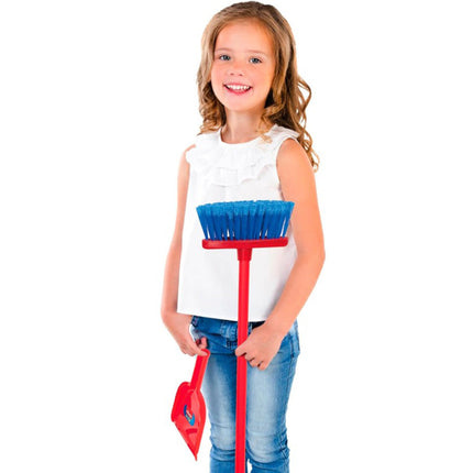 Set pulizia con scopa e paletta giocattolo 62 cm idea regalo per bambini 2 pezzi giochi - enzoled
