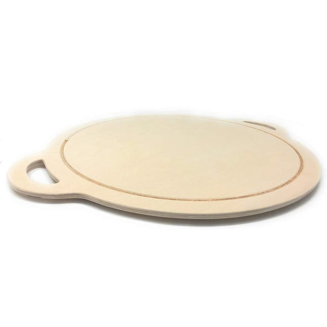 Vassoio in legno con manici e piedini antiscivolo tagliere con scanalatura raccogli liquidi da cucina 49x59cm - enzoled