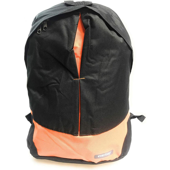 Zaino unisex nero con fasce colorate per viaggi scuola sport tempo libero 44x36x10 cm - enzoled