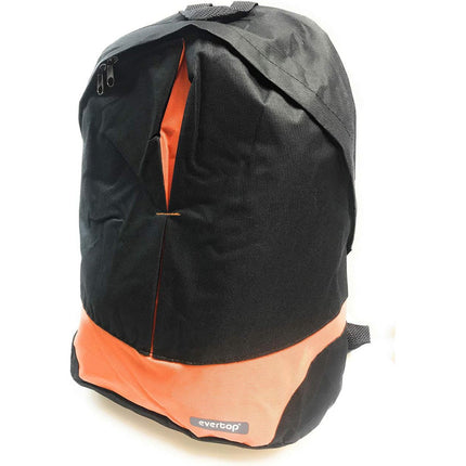 Zaino unisex nero con fasce colorate per viaggi scuola sport tempo libero 44x36x10 cm - enzoled