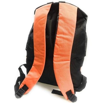 Zaino unisex nero con fasce colorate per viaggi scuola sport tempo libero 44x36x10 cm - enzoled