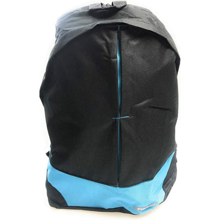 Zaino unisex nero con fasce colorate per viaggi scuola sport tempo libero 44x36x10 cm - enzoled