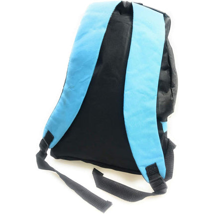 Zaino unisex nero con fasce colorate per viaggi scuola sport tempo libero 44x36x10 cm - enzoled