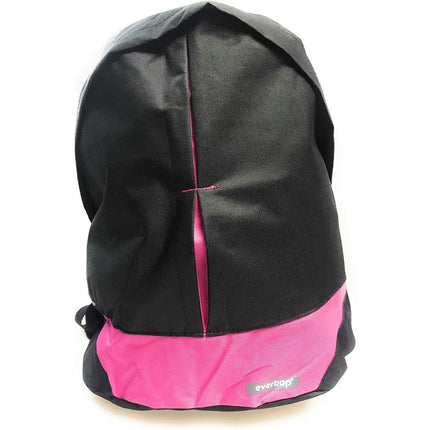 Zaino unisex nero con fasce colorate per viaggi scuola sport tempo libero 44x36x10 cm - enzoled