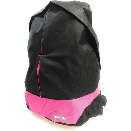 Zaino unisex nero con fasce colorate per viaggi scuola sport tempo libero 44x36x10 cm - enzoled