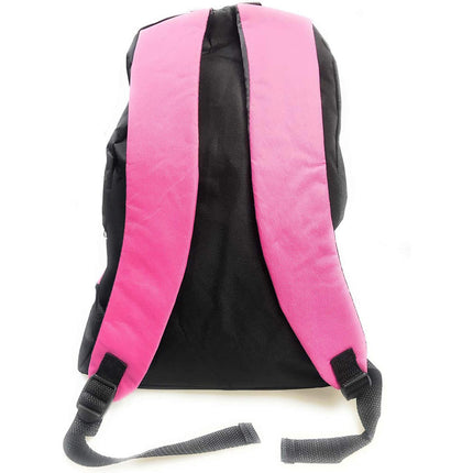 Zaino unisex nero con fasce colorate per viaggi scuola sport tempo libero 44x36x10 cm - enzoled