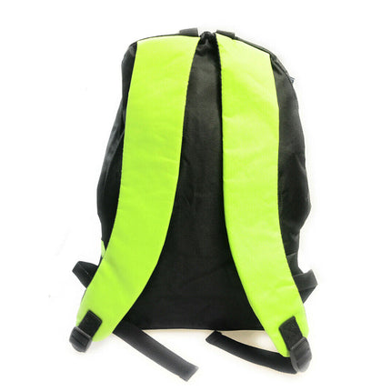 Zaino unisex nero con fasce colorate per viaggi scuola sport tempo libero 44x36x10 cm - enzoled
