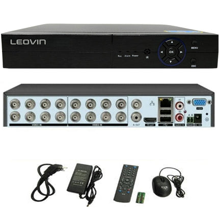 Dvr 16 canali 6IN1 AHD TVI CVI full HD 1080P videosorveglianza 5MPX enzoled