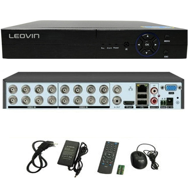 Dvr 16 canali 6IN1 AHD TVI CVI full HD 1080P videosorveglianza 5MPX enzoled