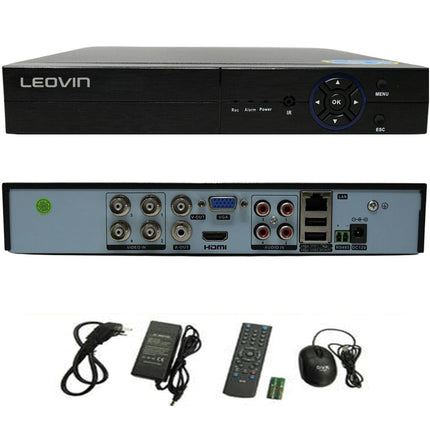 Dvr 4 canali 6IN1 AHD TVI CVI full HD 1080P videosorveglianza 5MPX enzoled