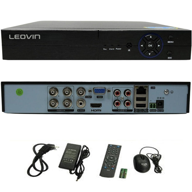 Dvr 4 canali 6IN1 AHD TVI CVI full HD 1080P videosorveglianza 5MPX enzoled