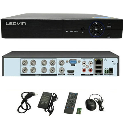 Dvr 8 canali 6IN1 AHD TVI CVI full HD 1080P videosorveglianza 5MPX enzoled