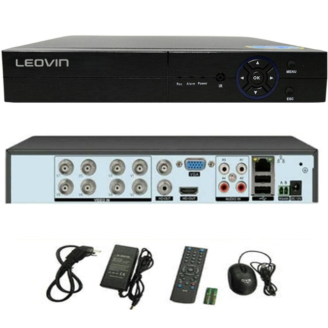 Dvr 8 canali 6IN1 AHD TVI CVI full HD 1080P videosorveglianza 5MPX enzoled