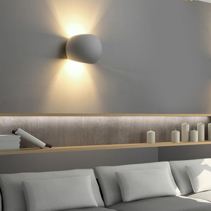 Luce da Parete in Gesso Bianco 1003 G9 - Applique Classica per Interni enzoled