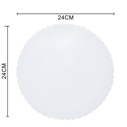 VELI PER BOMBONIERE in Tulle Rotondo 24CM Monocolore - Set da 12 Confezioni