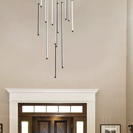 LAMPADARIO DA SOFFITTO/105W/6500K/NERO - enzoled