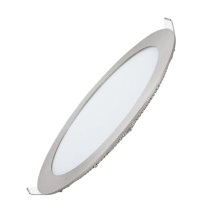 "Pannello LED Argento 6W 3000K – Illuminazione Uniforme 480LM per Ufficio e Casa (Aluminum + PS)" enzoled