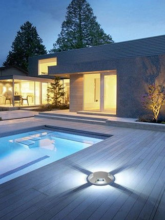 Luce Terra 4V 8W Verde, Effetto Luce Avanzato con Alluminio e Acrilico - Ideale per Giardino Artistico enzoled