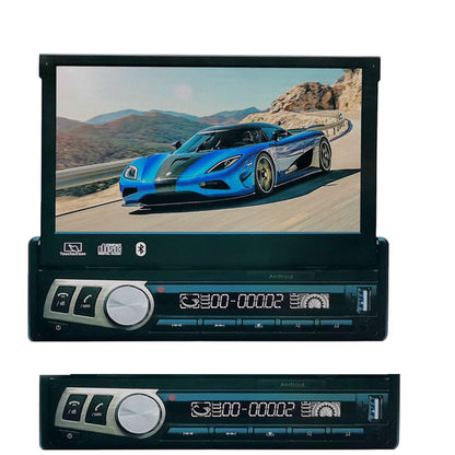 Autoradio con monitor a scomparsa 7” per auto 1 Din radio bluetooth touch screen GPS Android - enzoled