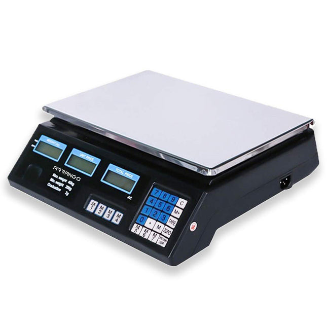 Bilancia digitale elettronica peso max 40 kg 6 display retroilluminati divisione 2 gr peso minimo 200 gr - enzoled