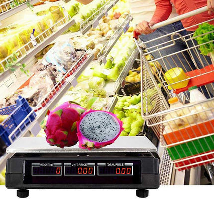 Bilancia digitale elettronica peso max 40 kg 6 display retroilluminati divisione 2 gr peso minimo 200 gr - enzoled