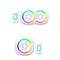 Campanello wireless senza fili 300 metri 60 melodie a batteria con indicatore led rgb con pulsante ricevitore non udenti - enzoled