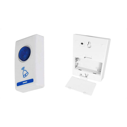 Campanello wireless senza fili raggio d’azione 100 metri 32 melodie a batteria con indicatore led trasmettitore con pulsante e ricevitore - enzoled