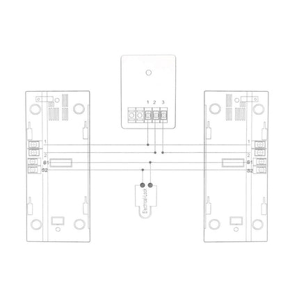 Citofono con cornetta bifamiliare con funzione apriporta per esterno 2 unità interne per famiglie apri portone 220v - enzoled