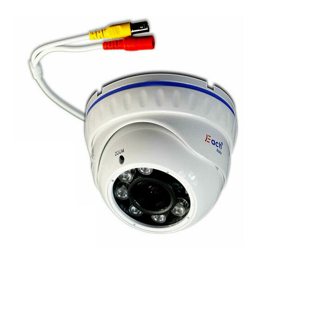 Telecamera dome AHD full hd 2 mpx lente varifocale 2,8 12 mm 6 led array esterno ed interno focus e zoom regolabile camera di sorveglianza - enzoled